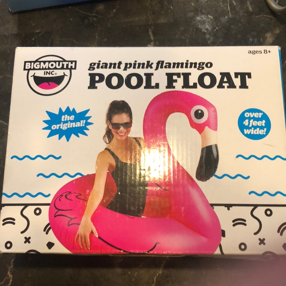 Giant Pink Flamingo Pool Float